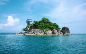 desert island in the sea of Thailand