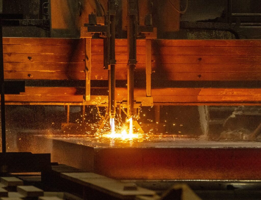 Lasers going through steels.